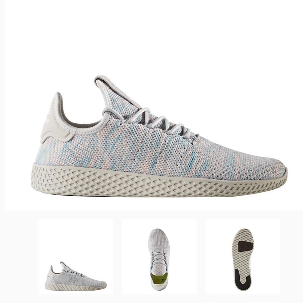 PHARRELL X ADIDAS TENNIS HU PINK BLUE